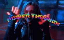 Power Through Rainbow GIF - Power Through Rainbow Captain Marvel GIFs