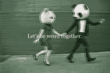 Weird Lets Be Weird Togther GIF - Weird Lets Be Weird Togther Couple GIFs