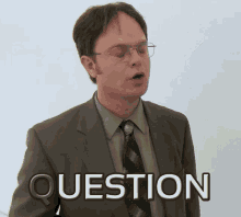 The Office Question GIF - The Office Question Dwight Schrute GIFs