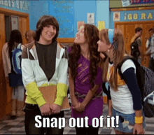 Snap Out Of It Hannah Montana GIF - Snap Out Of It Hannah Montana Miley Cyrus GIFs
