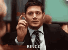 Bingo Supernatural GIF - Bingo Supernatural Point GIFs