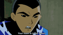 Your Trash Is My Ocean Teen Titans GIF - Your Trash Is My Ocean Teen Titans Aqualad GIFs