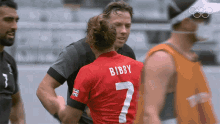 shake hands dan bibby sam cross great britain rugby team tim mikkelson