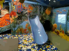Going In Head First GIF - Baby Slide Ballpit GIFs