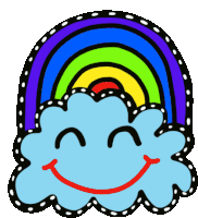 Rainbow Colors Sticker - Rainbow Colors Sky Stickers