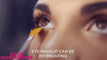 Eye Makeup Can Be Intimidating Scary GIF - Eye Makeup Can Be Intimidating Eye Makeup Intimidating GIFs