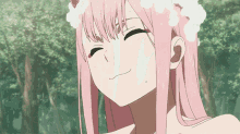 zero two 002 darling in the franxx pink hair anime