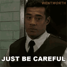 Just Be Careful Will Jackson GIF - Just Be Careful Will Jackson Wentworth GIFs