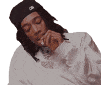 Smoke Wiz Khalifa Sticker - Smoke Wiz Khalifa Smoking Stickers