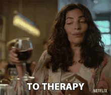 To Therapy Cheers GIF - To Therapy Cheers To Your Health GIFs