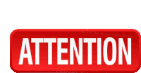 Attention Text Sticker - Attention Text Notice Stickers