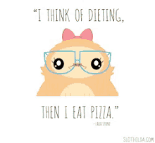 Slothalida Dieting GIF - Slothalida Dieting Pizza GIFs