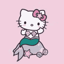 Hello Kitty Hello Kitty Mermaid GIF - Hello Kitty Hello Kitty Mermaid Dolphin GIFs