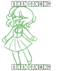 ethan femboy dancing chihiro fujisaki moseni
