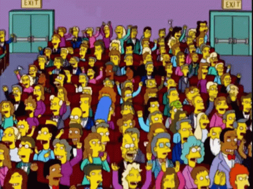The Simpsons Cheering GIF - The Simpsons Simpsons Cheering - Discover &amp;  Share GIFs