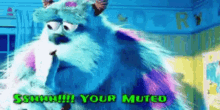 Monsters Inc Sully GIF - Monsters Inc Sully Sshhh Your Muted GIFs