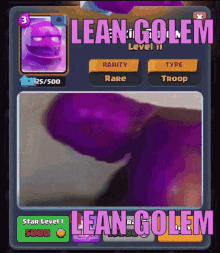 Lean Golem GIF - Lean Golem Clash GIFs