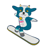 Snowboard Yodli Sticker - Snowboard Yodli Winter Youth Olympic Games Stickers