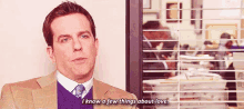 I Know A Few Things About Love The Office Gif Story GIF - The Office Andy Bernard Ed Helms GIFs