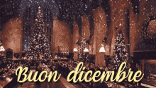 Dicembre Buon Dicembre Natale Ultimo Mese Dell'Anno Luci Albero Palline Natalizio Neve GIF - December Happy December Christmas GIFs
