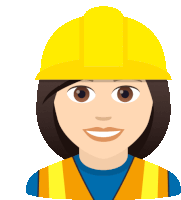 Construction Worker Joypixels Sticker - Construction Worker Joypixels Builder Stickers