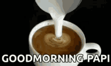good morning papi coffee cream
