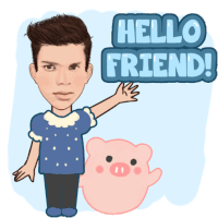 Hello Friend Friendly Sticker - Hello Friend Friendly Hi Stickers