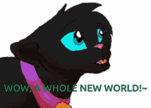 Wow A Whole New World GIF - Wow A Whole New World Cat GIFs