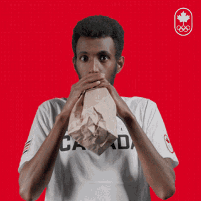 Breathing Into A Paper Bag Mohammed Ahmed GIF - Breathing Into A Paper Bag  Mohammed Ahmed Team Canada - Discover &amp; Share GIFs