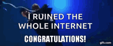 Post Malone Congratulations GIF - Post Malone Congratulations I Ruined The Whole Internet GIFs