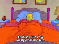 Big, Toasty Cinnamon Bun GIF - The Simpsons Homer Simpson Sleeping GIFs