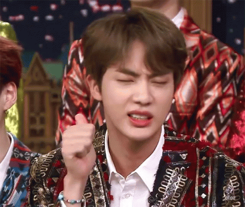 Bts Jin GIF - Bts Jin Happy - Discover &amp; Share GIFs