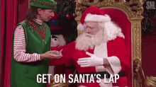Get On Santas Lap Sitting GIF - Get On Santas Lap Sitting Comfort GIFs