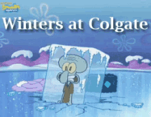 Winters At Colgate GIF - Spongbob Squarepants Squidward Cold GIFs