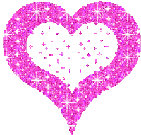 Heart Sparkling Sticker - Heart Sparkling Glittery Stickers