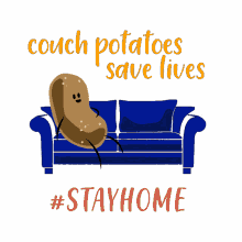 social distancing social isolation flatten the curve stayhome couch potatoes save lives