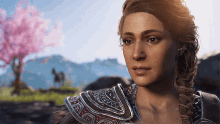 kassandra assassins creed pretty video game sad face