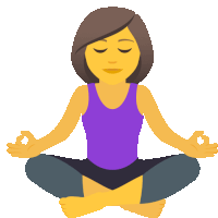 Meditating Activity Sticker - Meditating Activity Joypixels Stickers