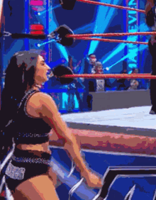 billie kay strong flex muscles jacked