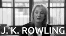Black And White Jk Rowling GIF - Black And White Jk Rowling Talking GIFs