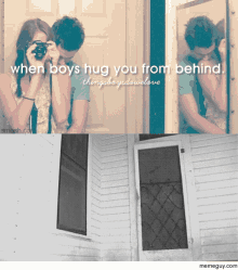 When Boys Hug You From Behind Justgirlythings GIF - When Boys Hug You From Behind Justgirlythings Texas Chainsaw Massacre GIFs