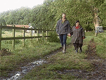 Dawn French Puddles GIF - Dawn French Puddles Jumping In Puddles GIFs