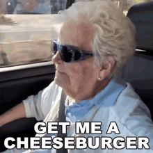 Cheeseburger Grandma GIF - Cheeseburger Grandma Eat GIFs
