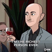 Im The Richest Person Ever I Can Do Whatever I Want Jeff Bezos GIF - Im The Richest Person Ever I Can Do Whatever I Want Jeff Bezos Our Cartoon President GIFs