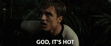 God Its Hot Josh Hutcherson GIF - God Its Hot Josh Hutcherson Peeta Mellark GIFs