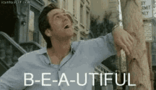 Jim Carrey Beautiful GIF - Jim Carrey Beautiful Look Up GIFs