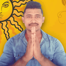 Sinhala Avurudu Wishes Sameera Premathunga GIF - Sinhala Avurudu Wishes Sameera Premathunga Pray GIFs
