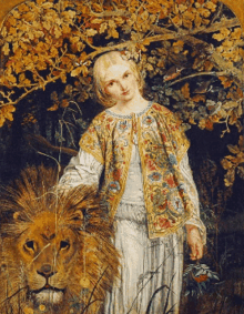 una and the lion art national galleries of scotland lion autumn