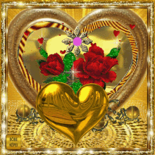 Gold Love GIF - Gold Love Heart GIFs