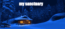 sanctuary camping cabin safe place peaceful